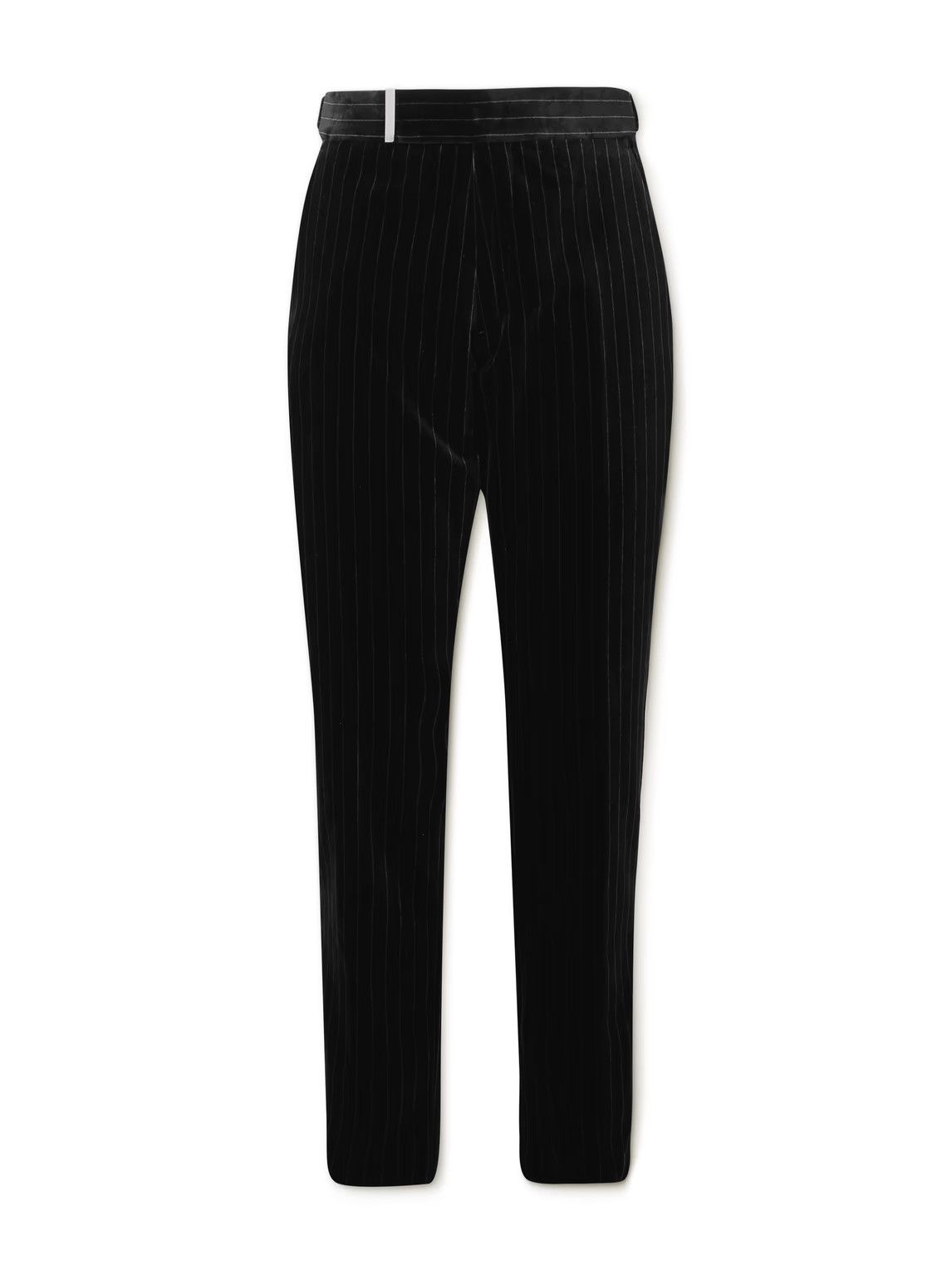 Tom Ford o1w1db10824 Atticus Slim-fit Velvet Pant in Black Size US 36 / EU 52 - 1 Thumbnail
