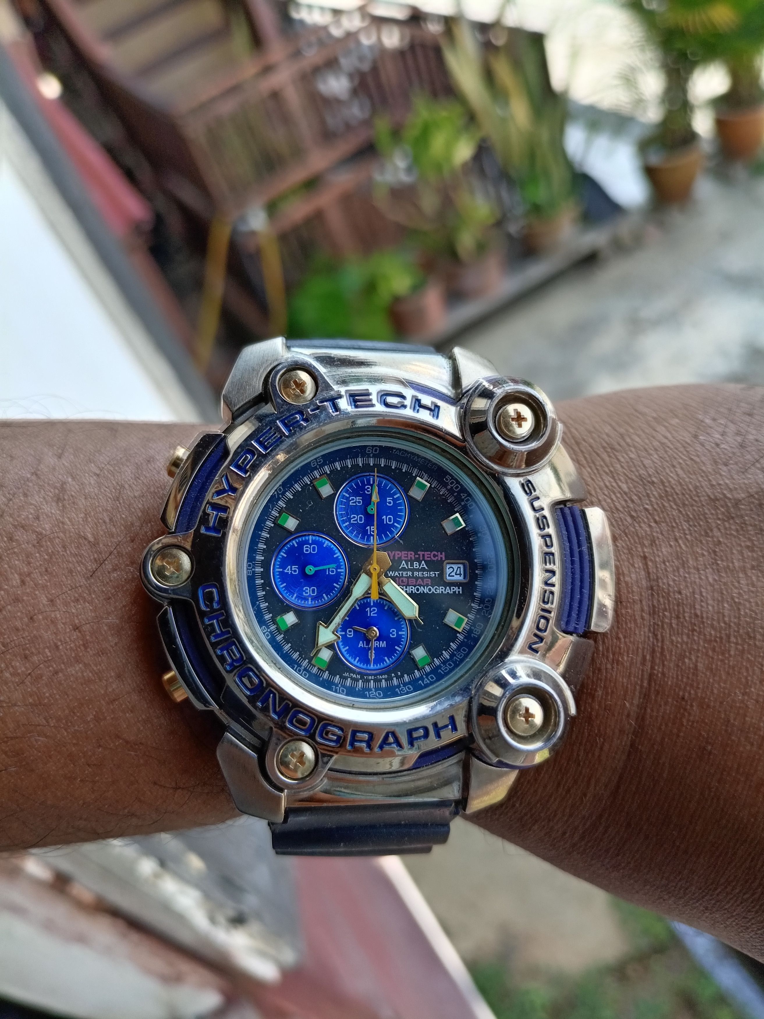 Alba Hyper-Tech Y182-7A40 Chronograph Watch, Men's