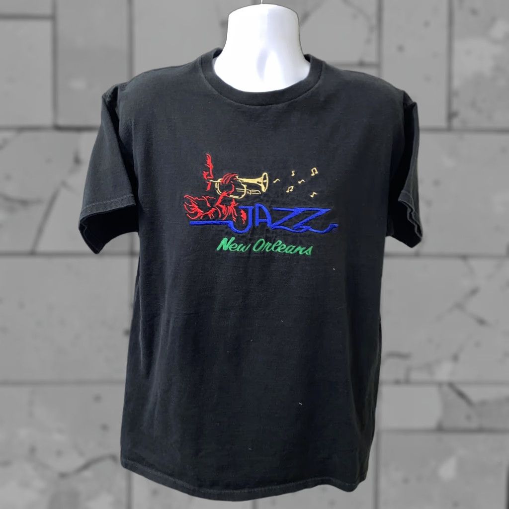 Fruit Of The Loom Fruit of the Loom Men's T-Shirt XL Black Short Sleeve Embroidered Cotton Size US XL / EU 56 / 4 - 1 Thumbnail