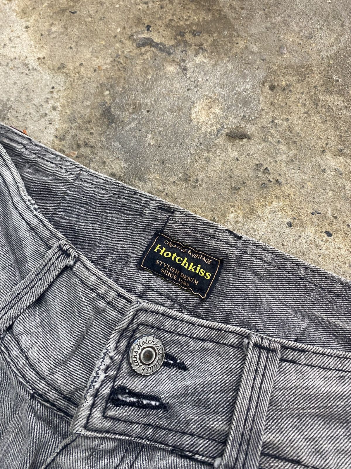 14th Addiction × Jean × KMRii Lace up flared hotchkiss japanese grunge Size US 28 / EU 44 - 4 Thumbnail