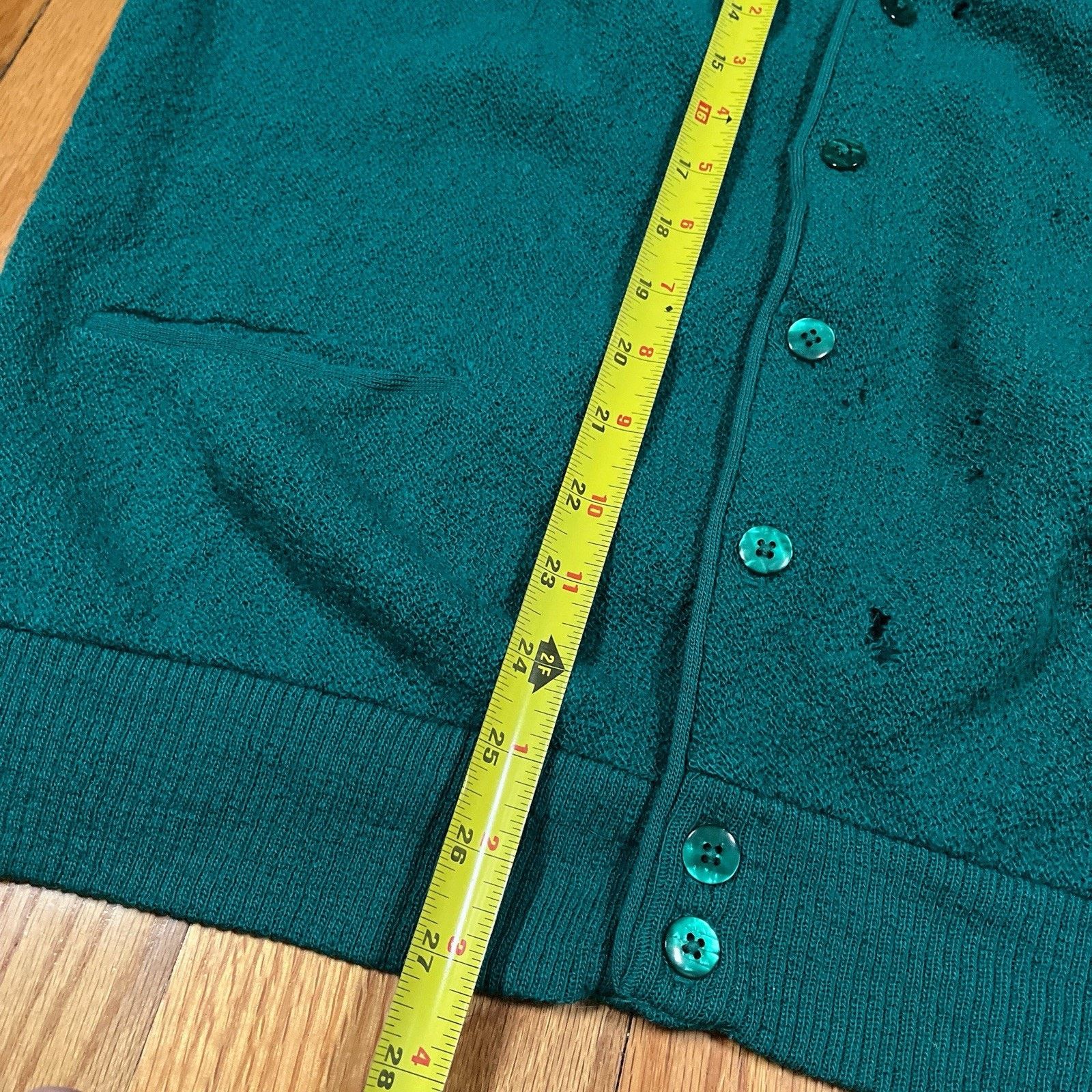 Pendleton VTG Pendleton Cardigan Teal Blue Wool Grunge Distressed Size US XL / EU 56 / 4 - 5 Thumbnail