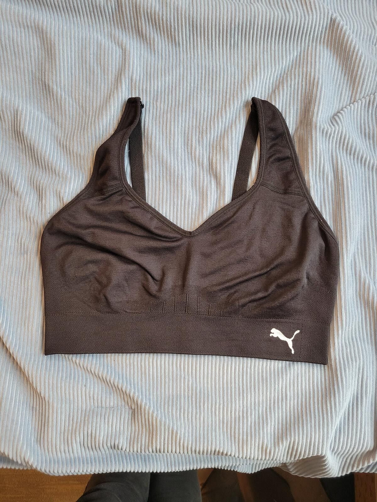 Puma Puma Black Sports Bra Size Small Size ONE SIZE - 1 Thumbnail