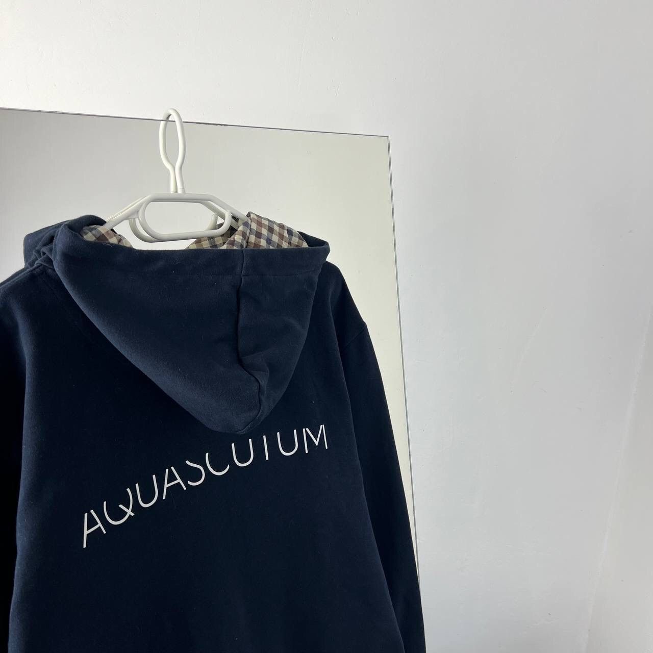 Aquascutum Aquascutum London Vintage Zip Hoodie Big Logo Casual Y2k Size US XL / EU 56 / 4 - 3 Thumbnail