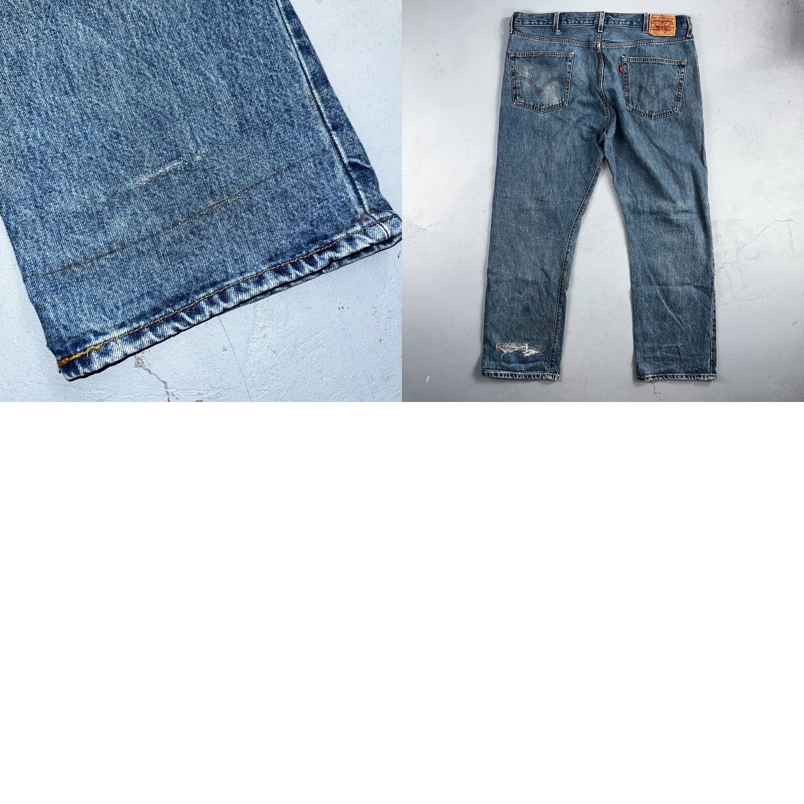 Levi's Levi's 501 Vintage 90s XX Straight Jeans 42x30 Light Wash Blue Mid Rise Men Regular 42 Inseam 30 Levi's 501 Series 90s Vintage Straight Jeans Mens Size US 42 / EU 58 - 11 Thumbnail