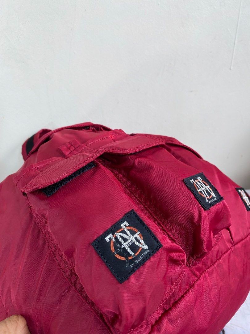 Jean Paul Gaultier Jean Paul Gaultier Multi Pocket Utility Nylon Red Backpack Size ONE SIZE - 8 Thumbnail