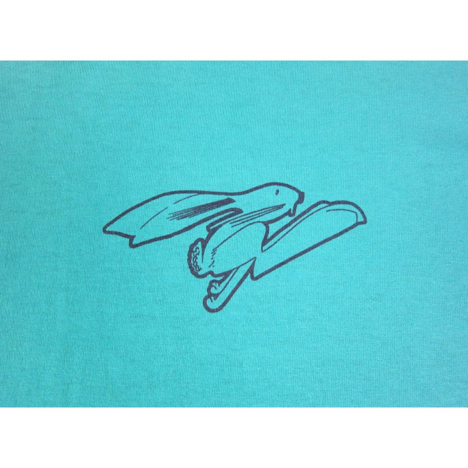 Fruit Of The Loom VINTAGE Fruit of the Loom Shirt Mens 2XL Blue Single Stitch Made in USA 90s Size US XXL / EU 58 / 5 - 4 Thumbnail