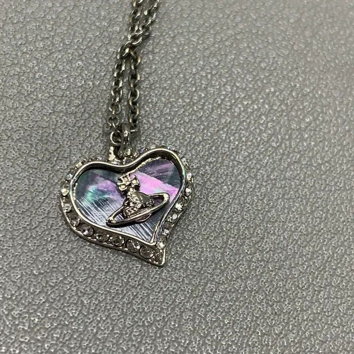 Vivienne Westwood Vivienne Westwood Silver Heart Necklace Size ONE SIZE - 1 Thumbnail