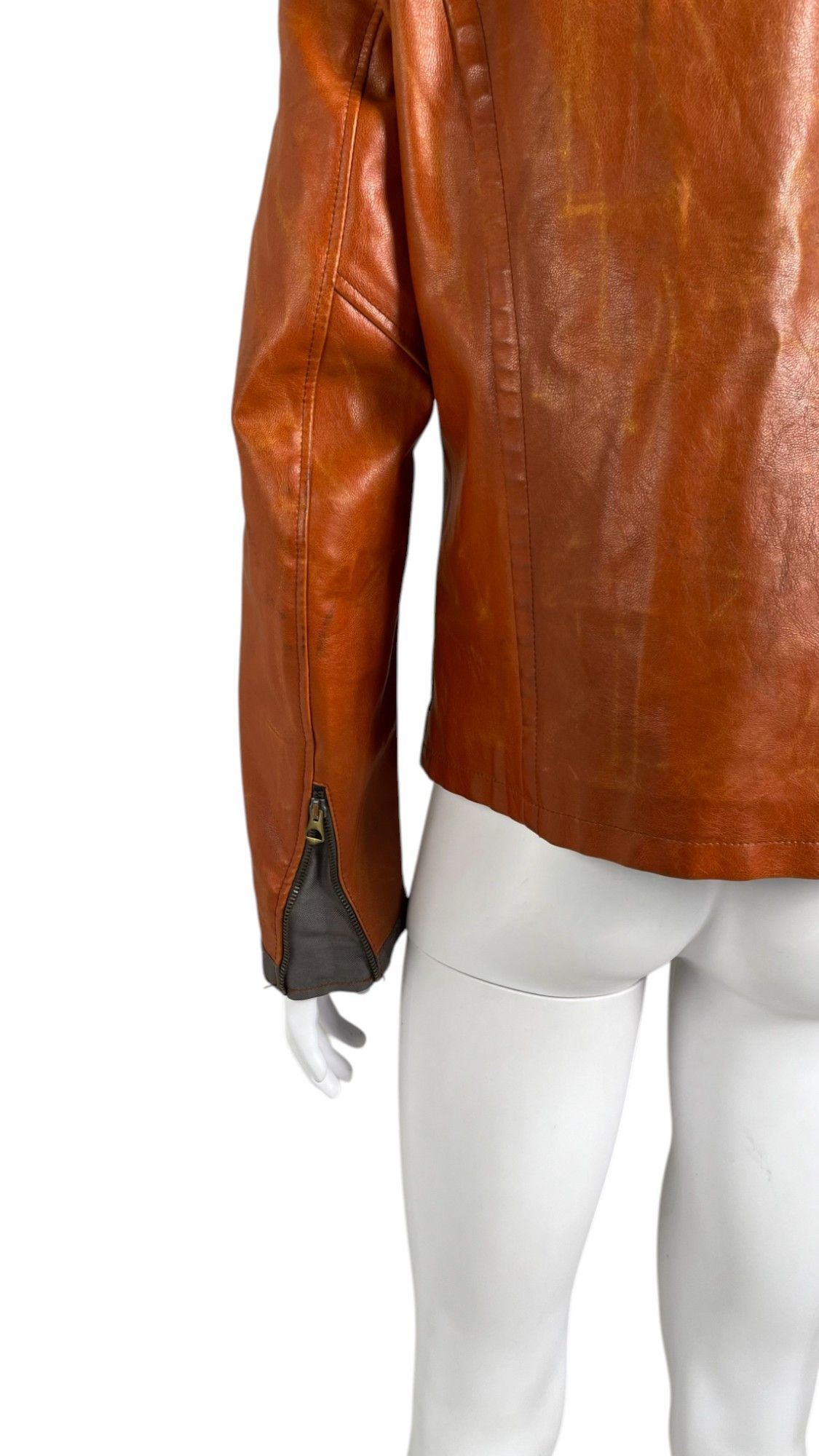 Giorgio Armani Orange PVC Wool Jacket Size US L / EU 52-54 / 3 - 8 Thumbnail