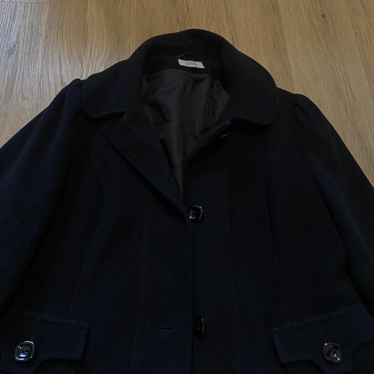 Marks & Spencer Black Marks & Spencer wool blend peacoat Size US M / EU 48-50 / 2 - 4 Thumbnail
