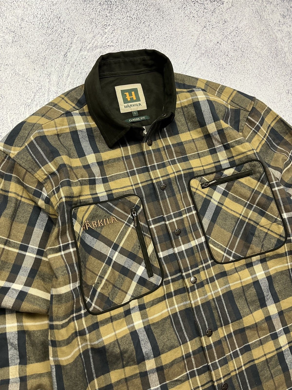 Hunter Harkila Pajala Shirt Jacket Hunting Outdoor Men’s Size L Size US L / EU 52-54 / 3 - 6 Thumbnail