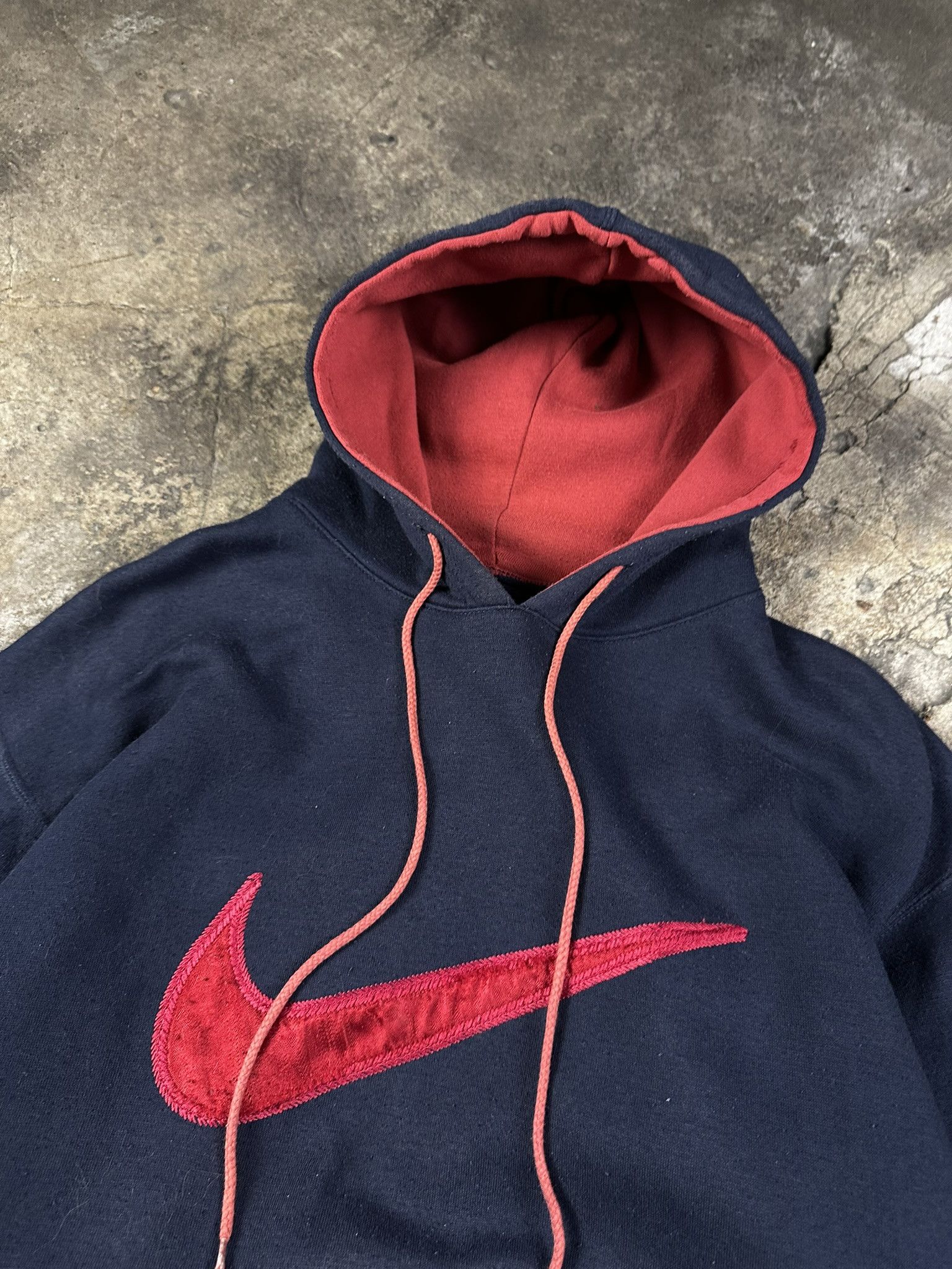 Nike 90s Nike Central Swoosh Boxy Washed Hoodie Size US M / EU 48-50 / 2 - 4 Thumbnail