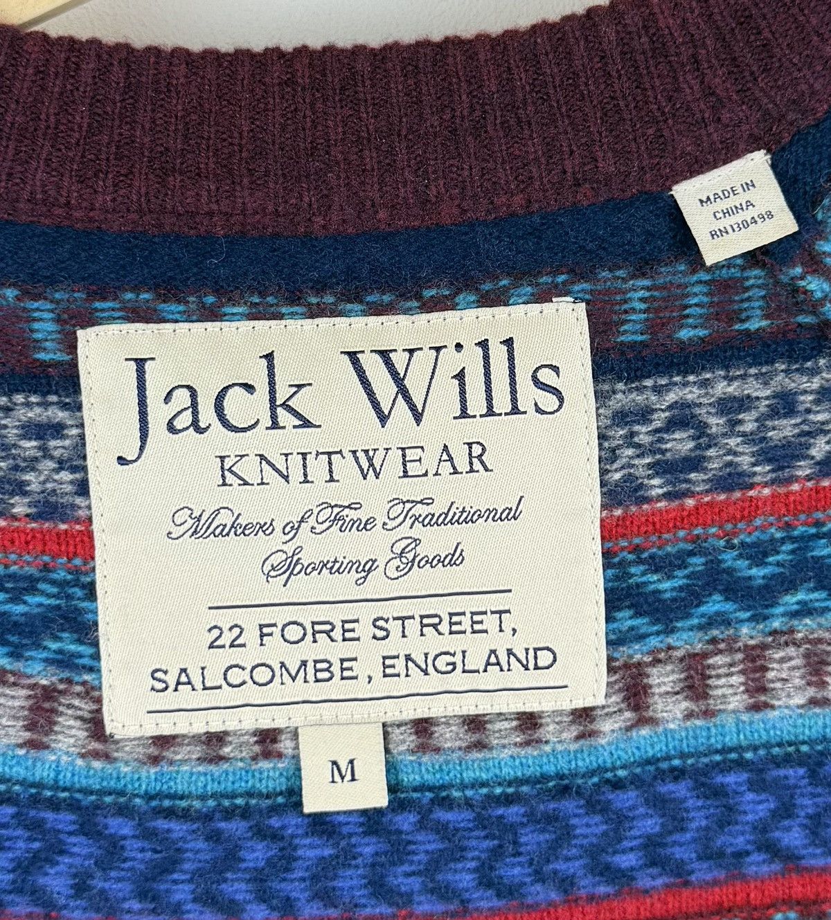 Jack Wills Jack Wills Knit Merino Wool Sweater Jumper Red Long Sleeve Size US M / EU 48-50 / 2 - 7 Thumbnail