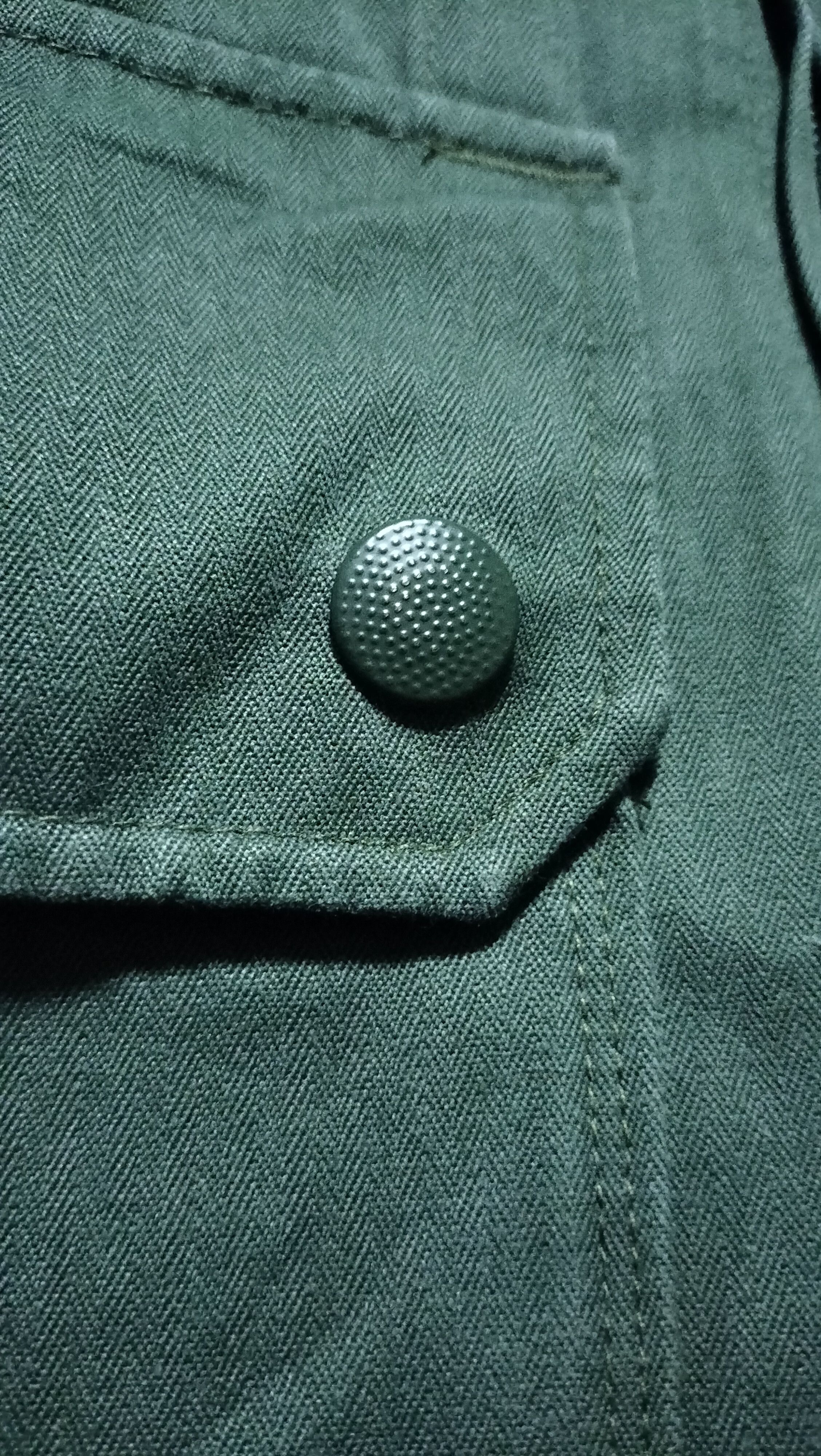 Vintage 70s France Military Jacket HBT Moleskin fashion Army Size US M / EU 48-50 / 2 - 9 Thumbnail