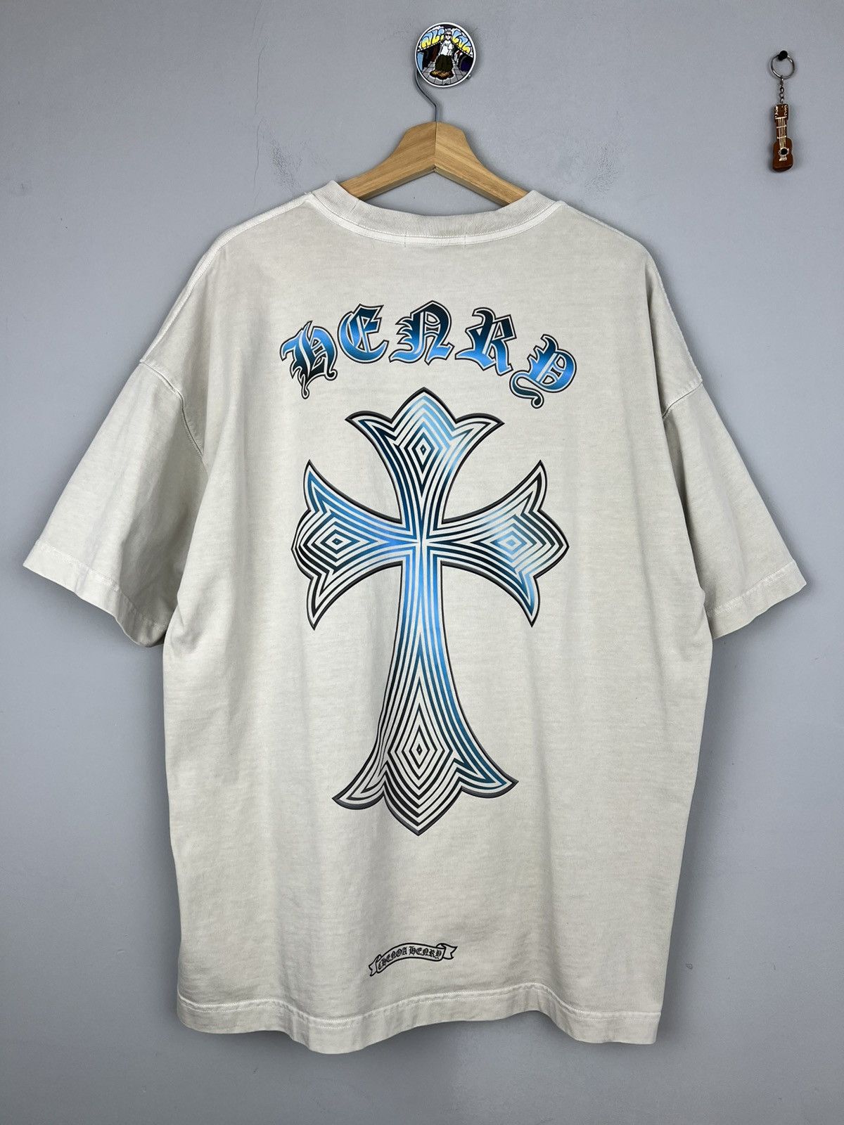 Designer × Playboi Carti Cross logo oversized t shirt Chenoa Henry Opuim vamp style Size US XL / EU 56 / 4 - 2 Thumbnail