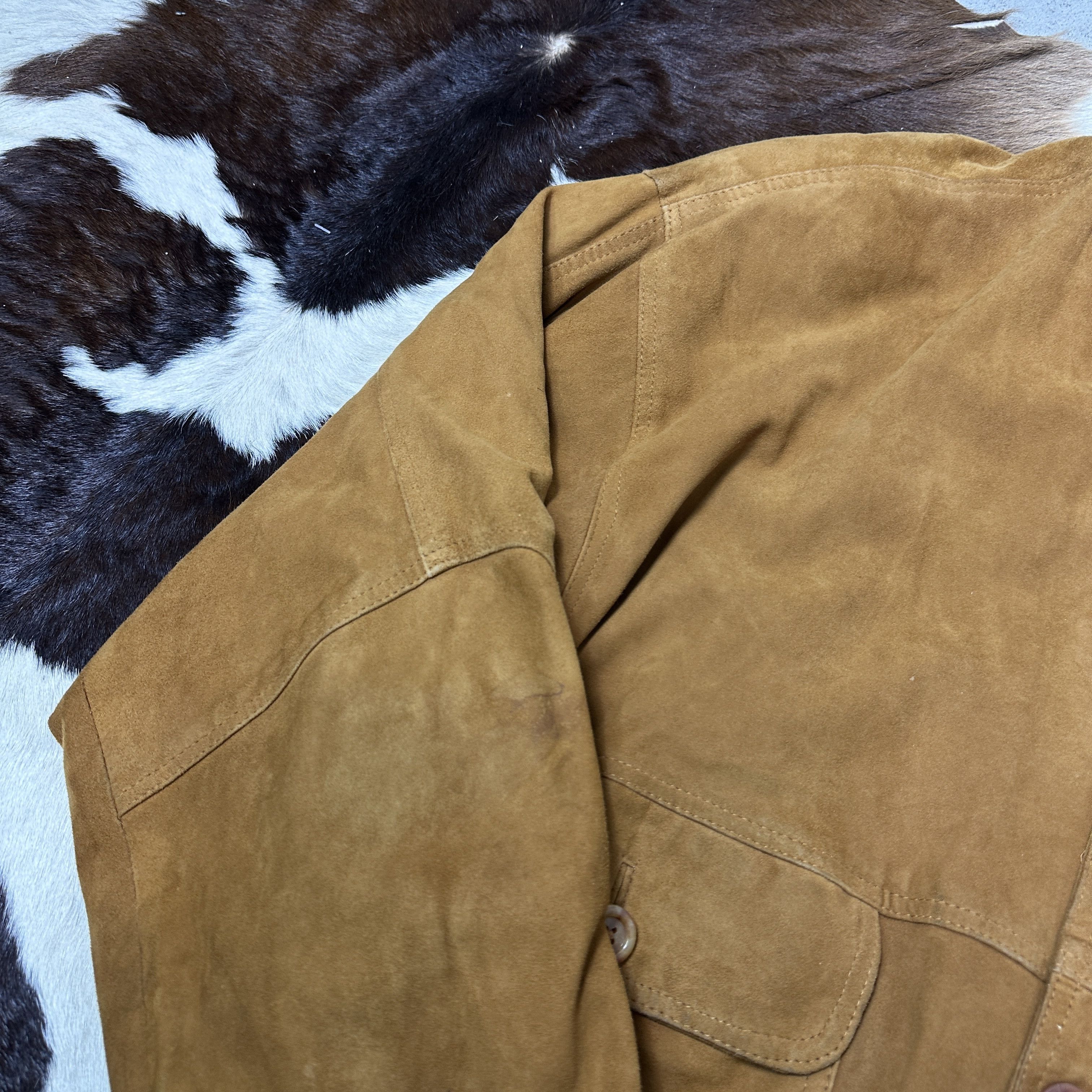 Vintage Vintage Leather Suede Old School Moto Jacket 90s Size US XXL / EU 58 / 5 - 4 Thumbnail