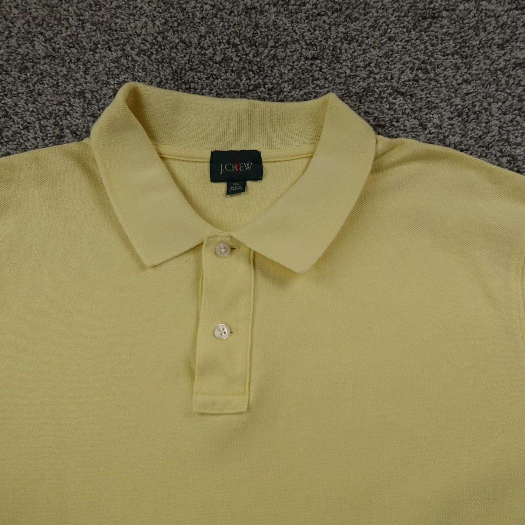 J.Crew J.CREW Polo Shirt Mens XL Yellow Oarsman Pique Short Sleeve Golf Preppy Casual Size US XL / EU 56 / 4 - 3 Thumbnail