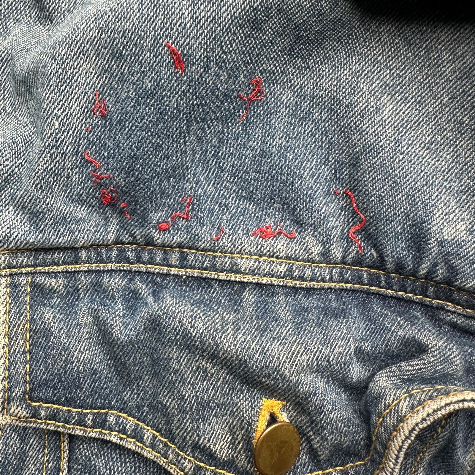 Other Vintage 90s Komitor Denim Trucker Jacket Womens XL Daks Size XL / US 12-14 / IT 48-50 - 11 Thumbnail