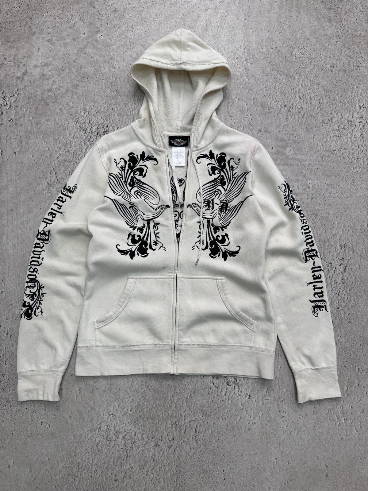 Harley Davidson × If Six Was Nine × Japanese Brand SALE💣💣 Japanese Affliction Y2K Ifsixwasnine Style Hoodie HD Size US S / EU 44-46 / 1 - 1 Thumbnail