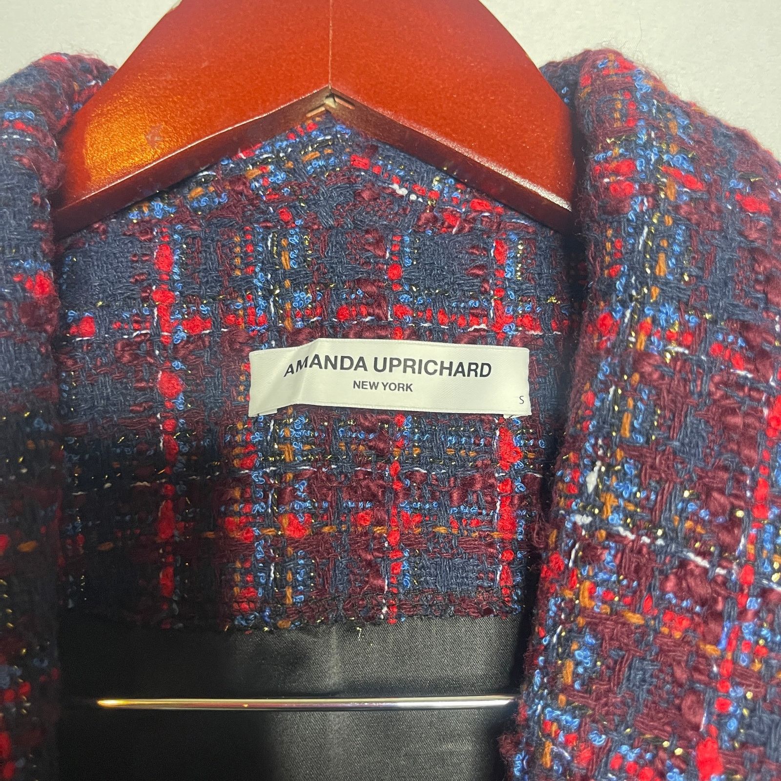 Amanda Uprichard AMANDA UPRICHARD SET Tweed Collar Blazer & mini skirt S Size 26" / US 2 / IT 38 - 7 Thumbnail
