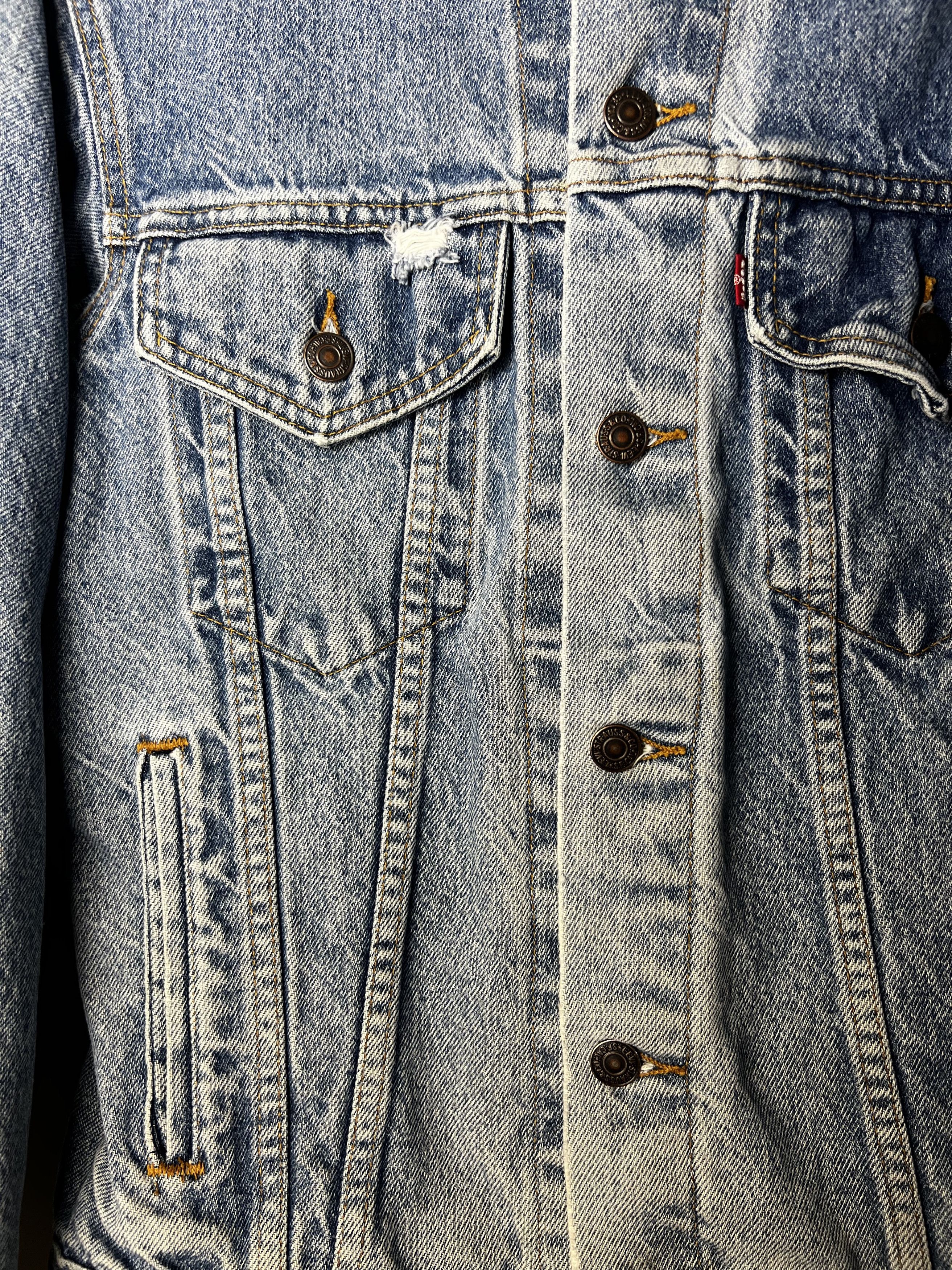 Levi's Vintage Levi's 4 Pocket Denim Blue Jean Jacket Size US S / EU 44-46 / 1 - 4 Thumbnail