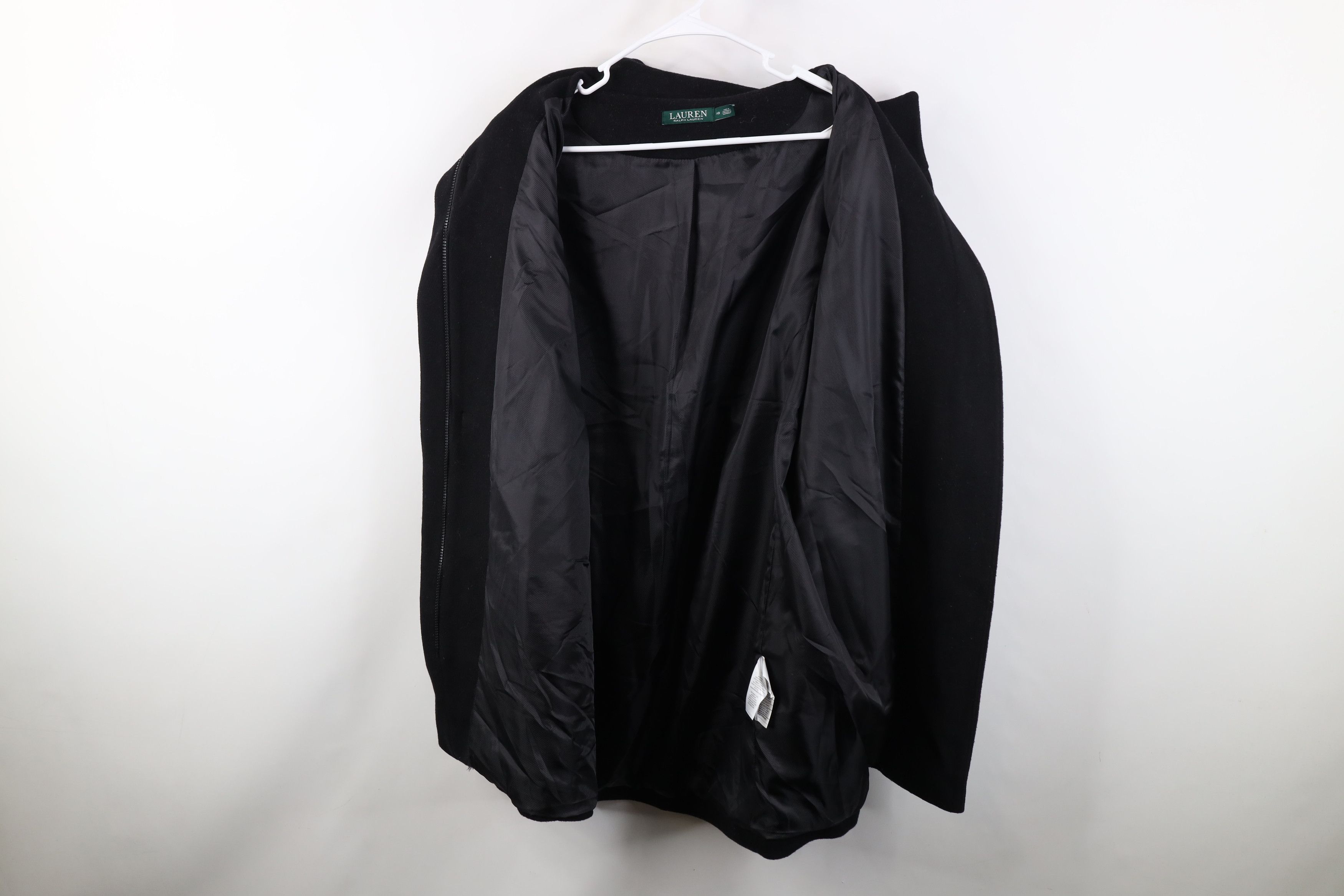 Ralph Lauren Vintage 90s Y2K Ralph Lauren Clasp Full Zip Jacket Black Size L / US 10 / IT 46 - 11 Thumbnail