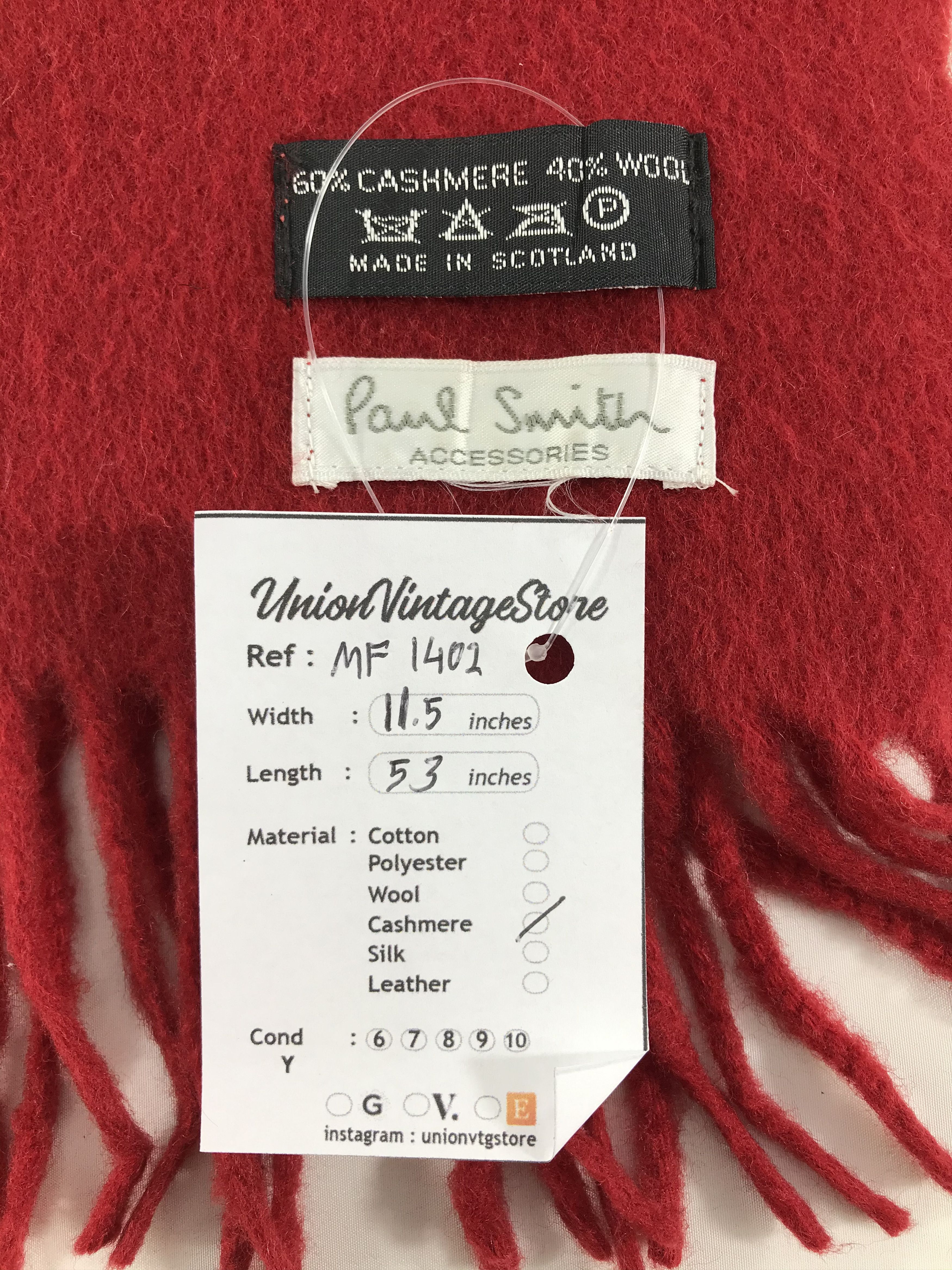 Paul Smith Vintage Paul Smith Scarf/Muffler/Neckwear MF1402 Size ONE SIZE - 4 Thumbnail