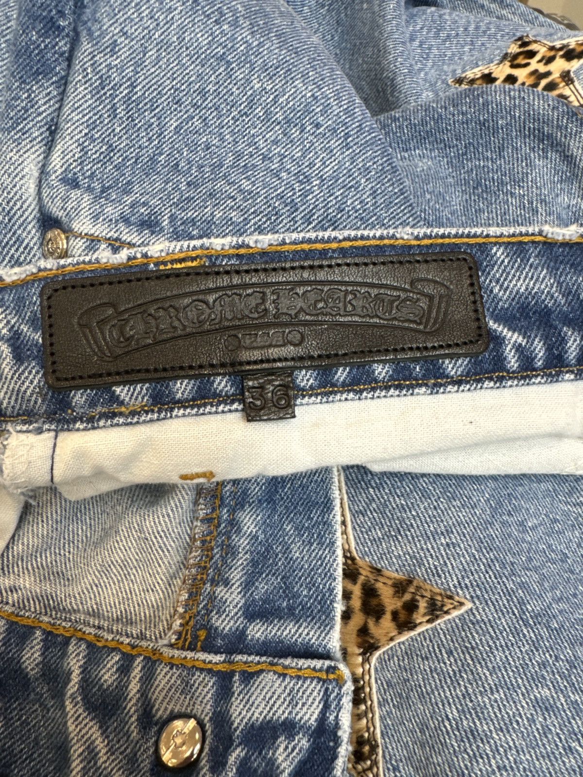 Chrome Hearts Chrome Hearts Levi Star Patch Jeans in Indigo