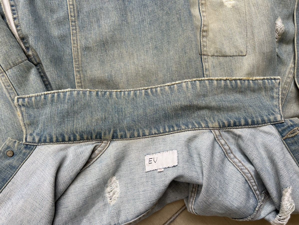Vintage Et Vous Distress Mud Denim 4 Pocket Trucker Jacket