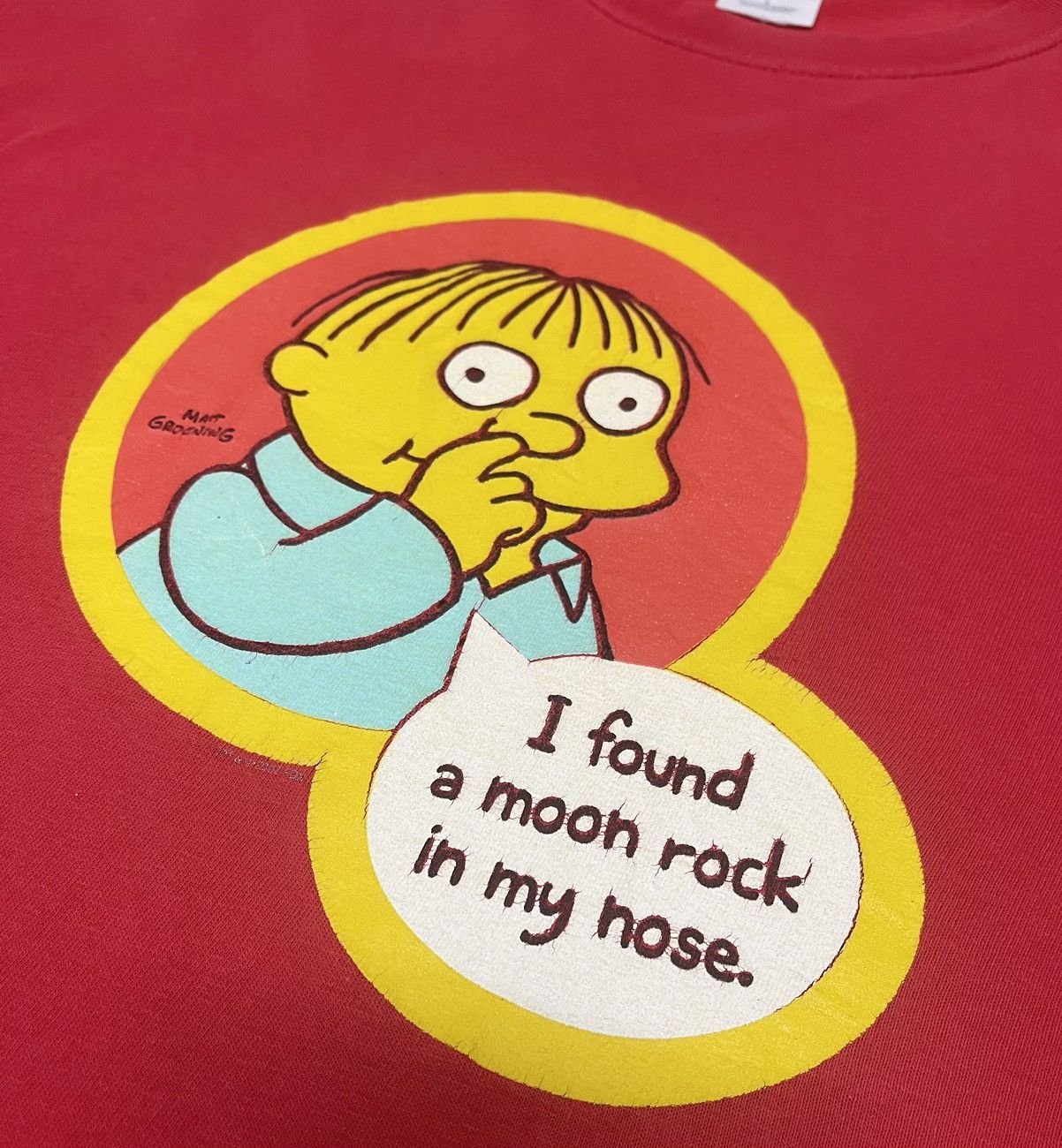 Cartoon Network 90s Vintage Cocaine Ecstacy MDMA The Simpsons Ralph Wiggum Size US L / EU 52-54 / 3 - 1 Thumbnail