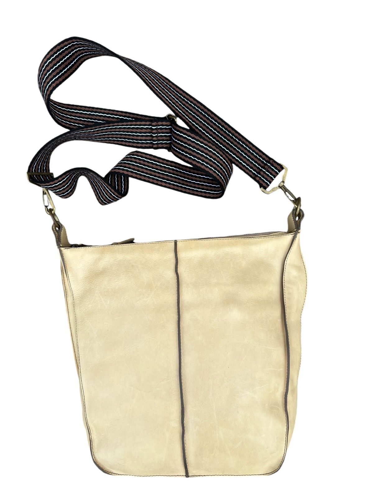 Leather Vintage B. Stuff Japan Patina Leather Sling Bag Size ONE SIZE - 10 Thumbnail