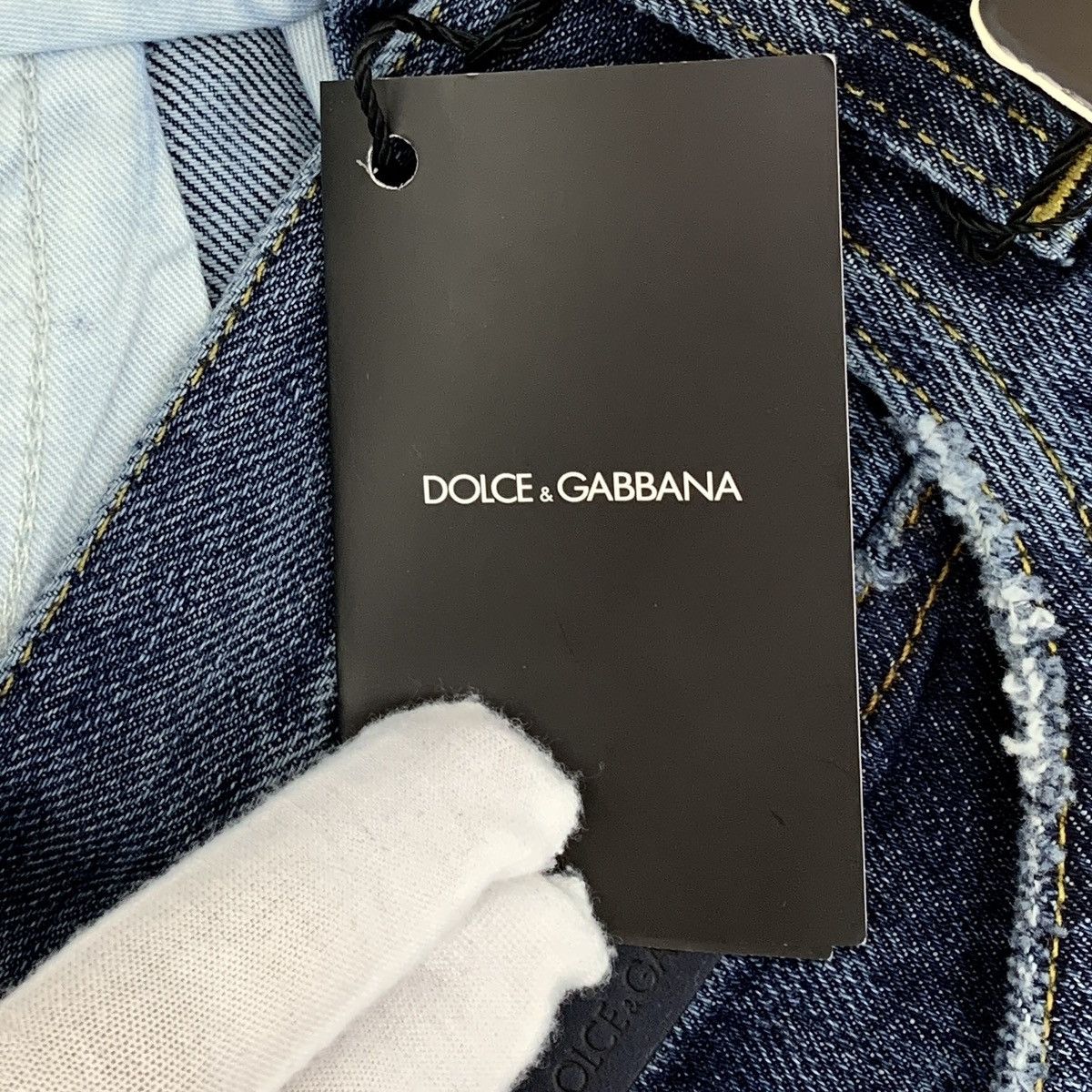Dolce & Gabbana Dolce & Gabbana Blue Distressed Denim Casual Pants K26WX Size US 36 / EU 52 - 8 Thumbnail