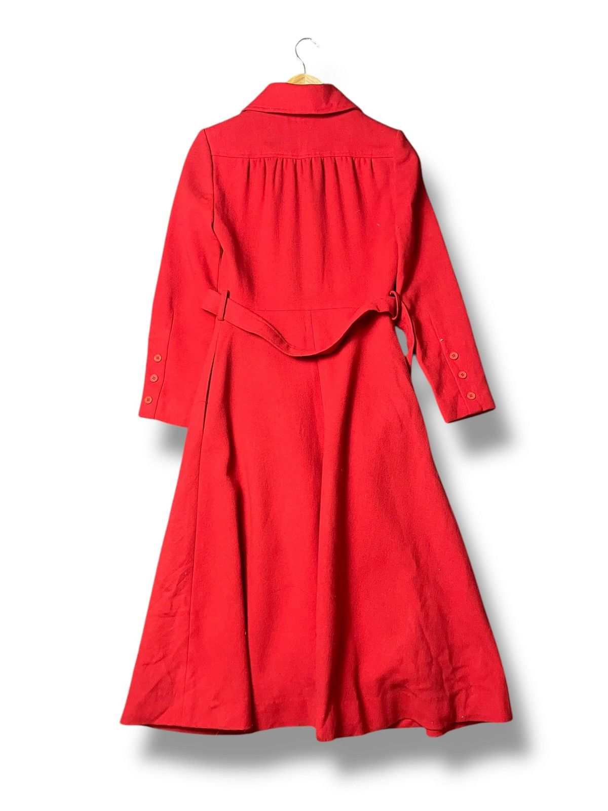 Designer × Japanese Brand × Vintage Bonaaru Japanese Brand Flare Long Wool Coat (56) Size XXS / US 00 / IT 34 - 7 Thumbnail