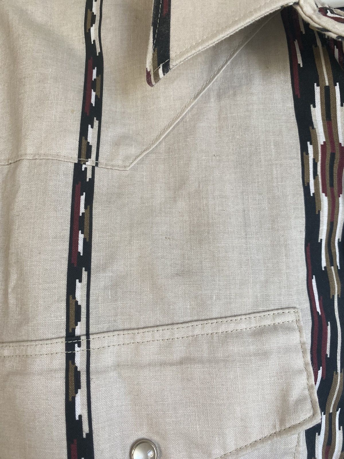 Vintage × Wrangler Vintage Wrangler Western Shirts Southwestern Aztec Striped Size US XL / EU 56 / 4 - 8 Thumbnail