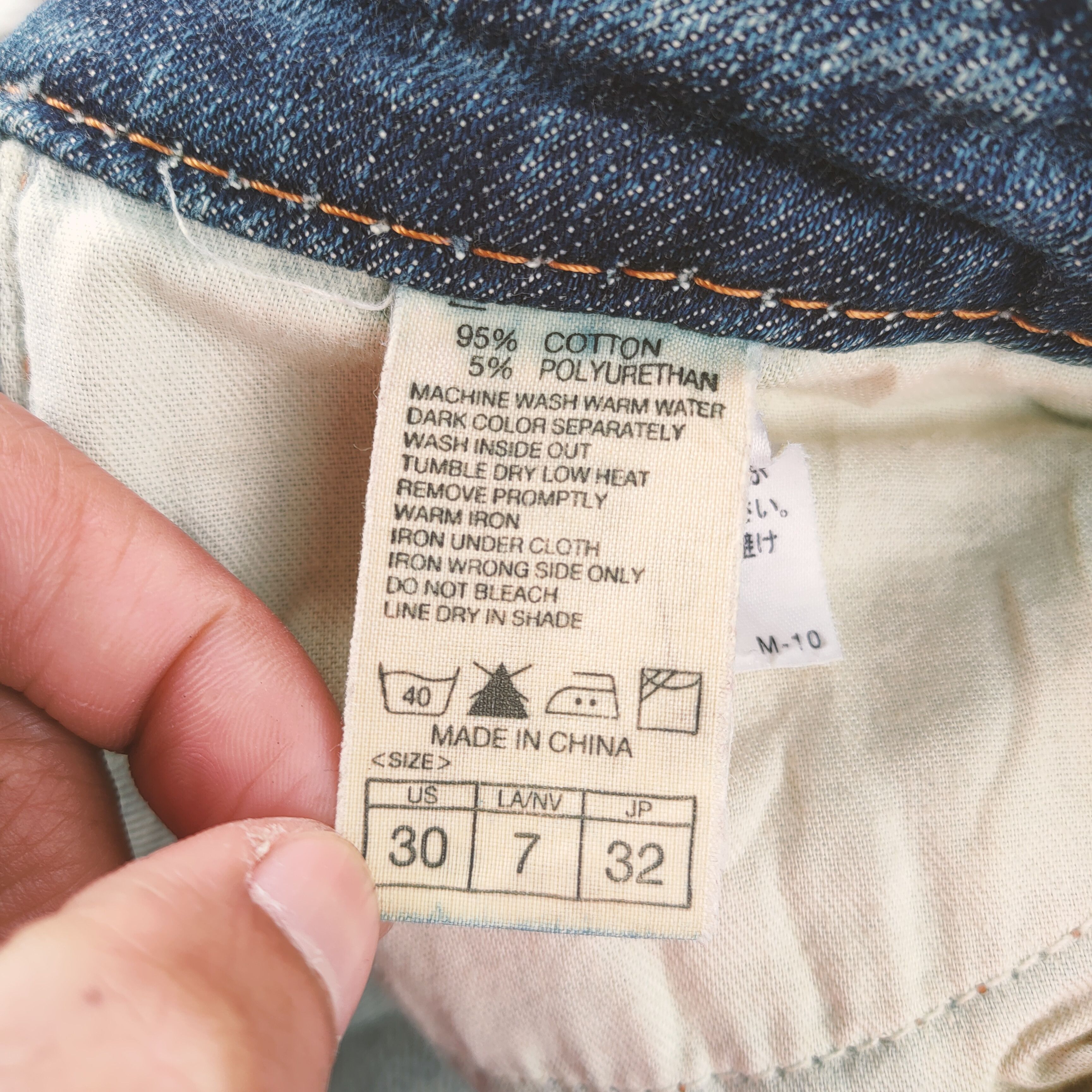 Japanese Brand NUVE FLARE FADED JEANS DENIM PANTS Size US 30 / EU 46 - 17 Thumbnail
