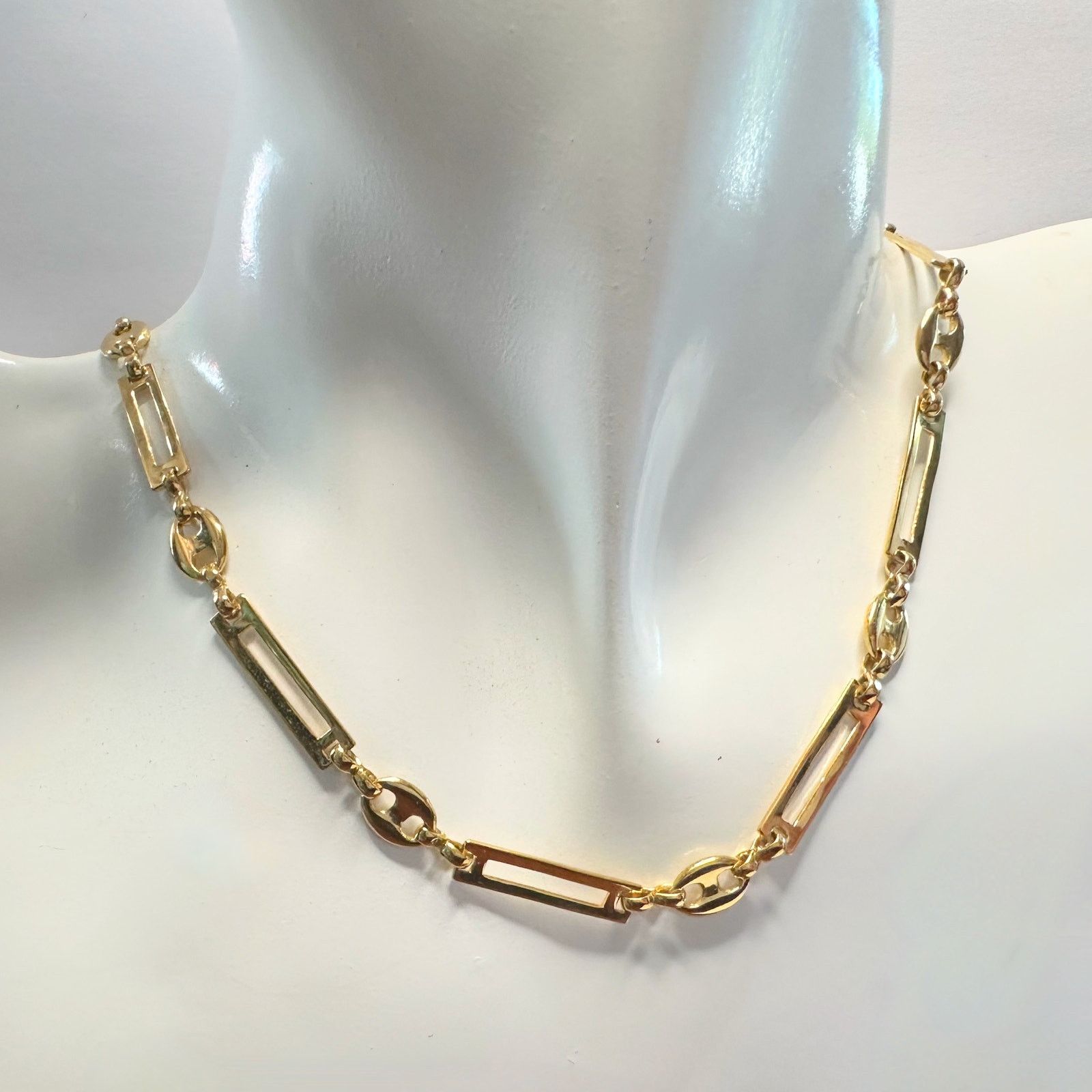 Givenchy Givenchy Necklace with Unique Flat Rectangle Links Size ONE SIZE - 10 Thumbnail