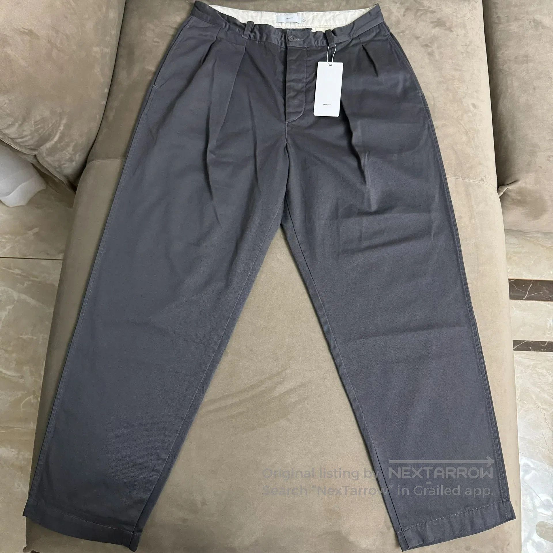 Graphpaper Graphpaper Westpoint Chino Tuck Tapered Pants. Size US 26 / EU 42 - 1 Thumbnail