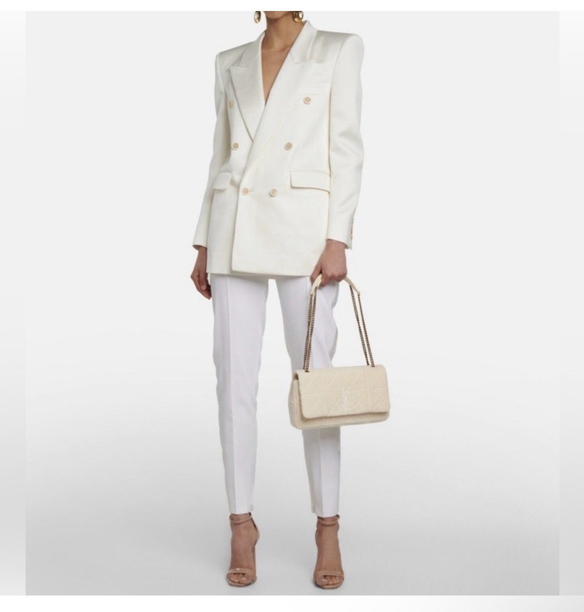 Saint Laurent Paris Authentic Saint Laurent Jamie Chain Ba Rive Gauche in Terry Size ONE SIZE - 12 Thumbnail