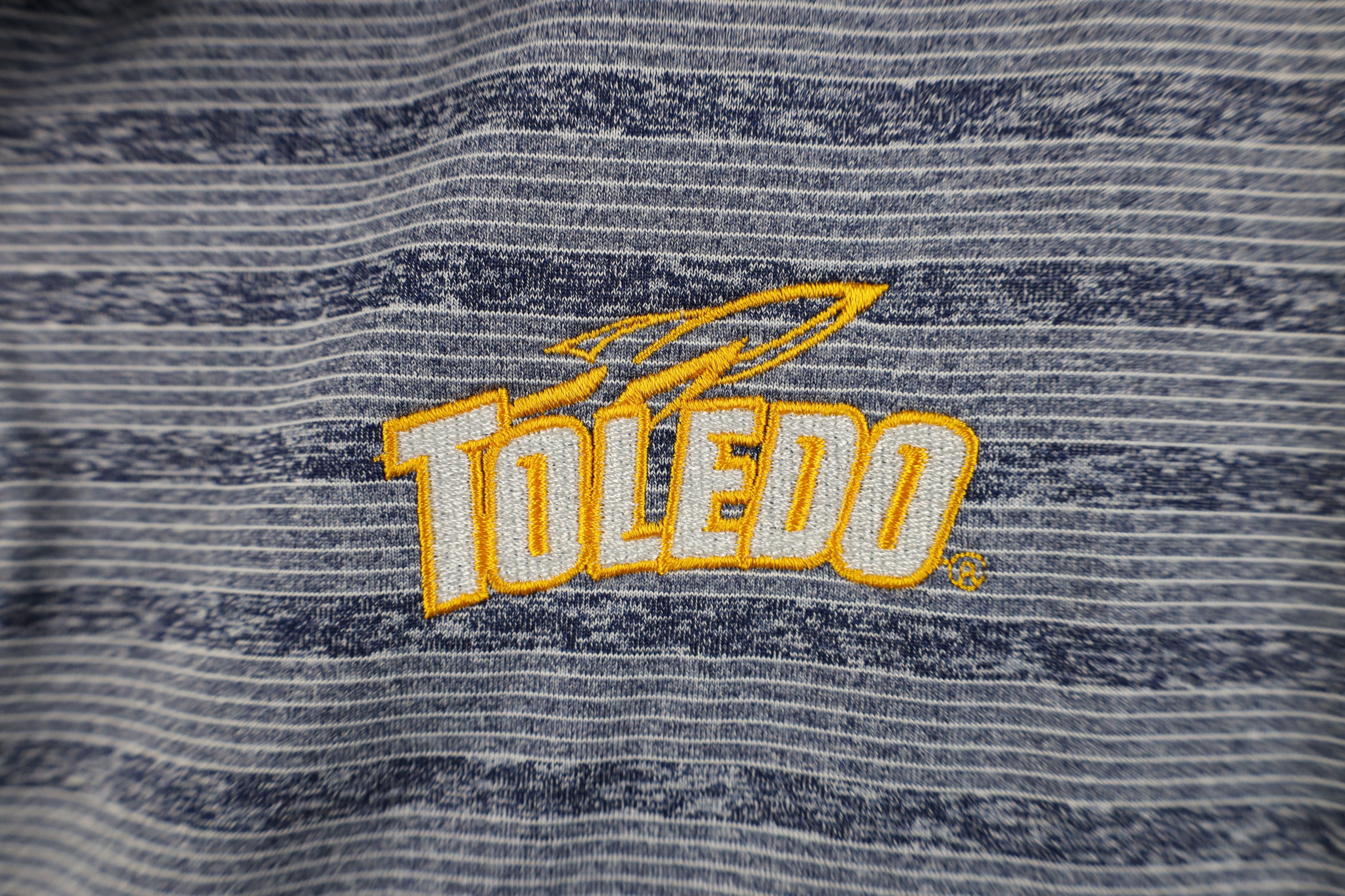 Nike Nike University of Toledo Football Striped Golf Polo Blue Size US L / EU 52-54 / 3 - 4 Thumbnail