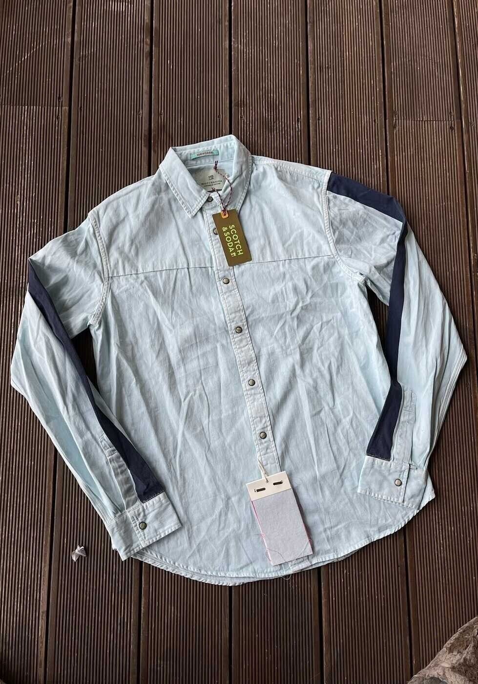 Scotch & Soda Scotch&Soda Blue Button Ups Shirt Sleeve Straps Size US M / EU 48-50 / 2 - 1 Thumbnail