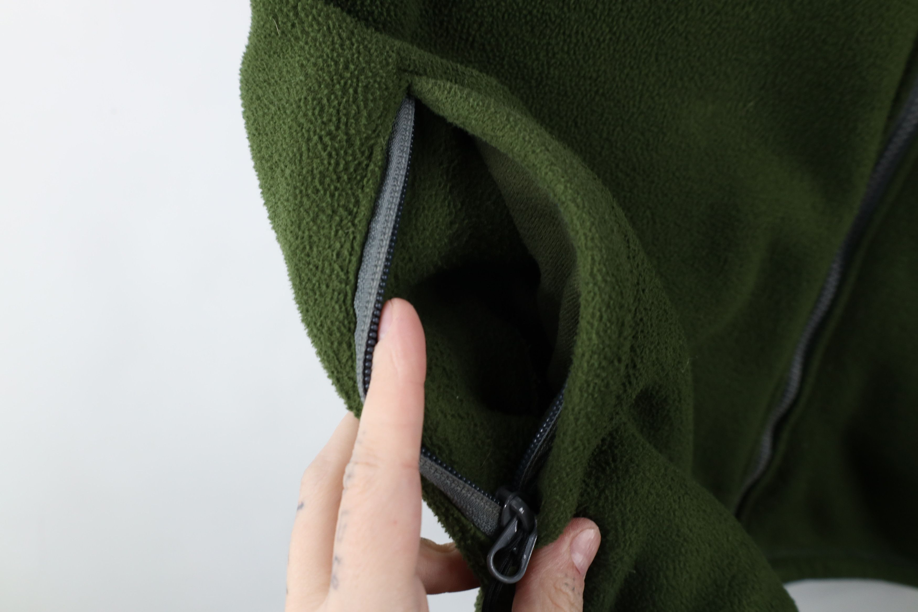 Cabelas × Vintage Vintage Cabelas Polartec Fleece Full Zip Jacket Green Size US XXL / EU 58 / 5 - 5 Thumbnail
