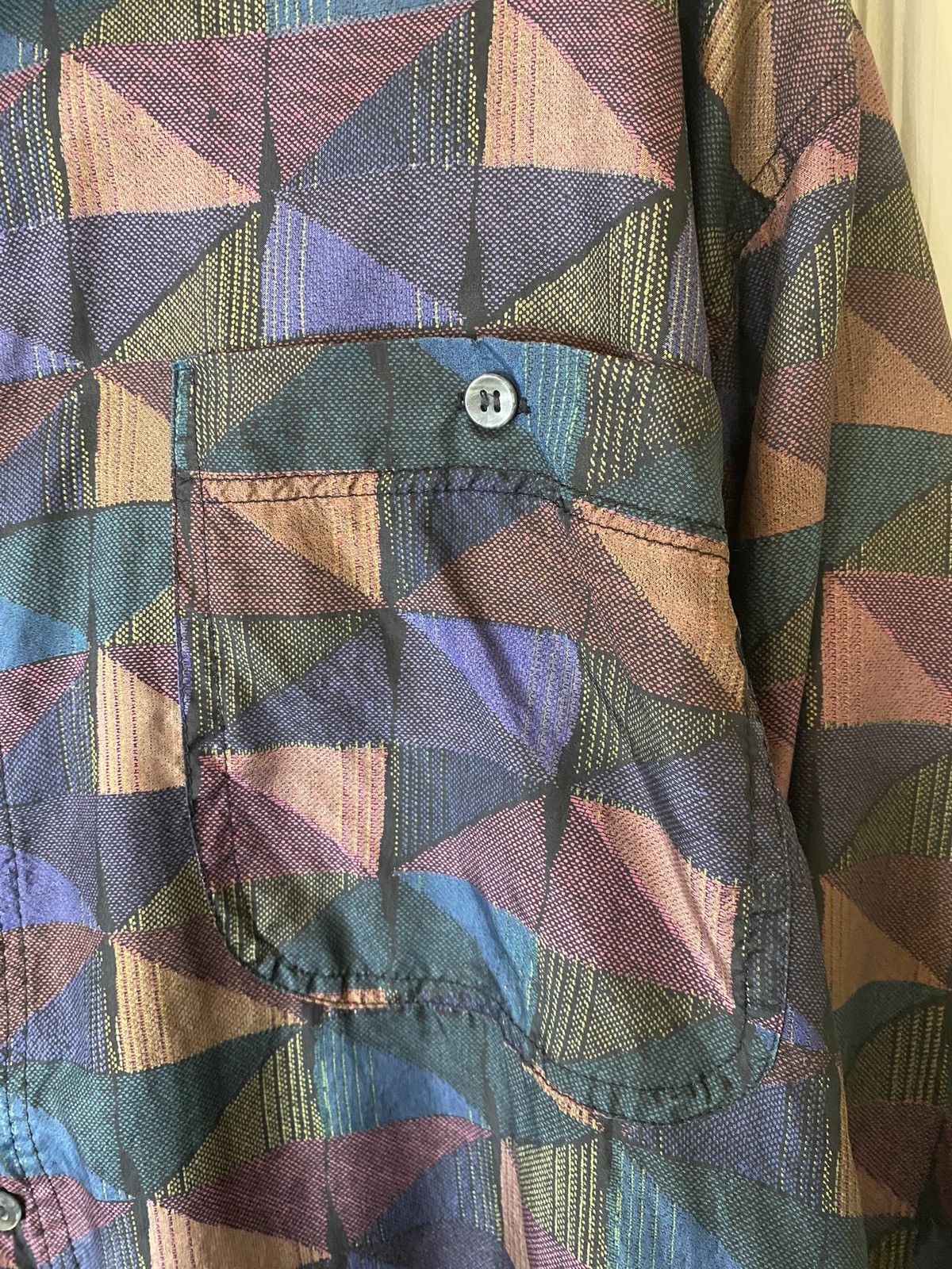 Other × Vintage Vintage Bogari, 100% silk button down, Men’s dress shirt, XL Size US XL / EU 56 / 4 - 6 Thumbnail