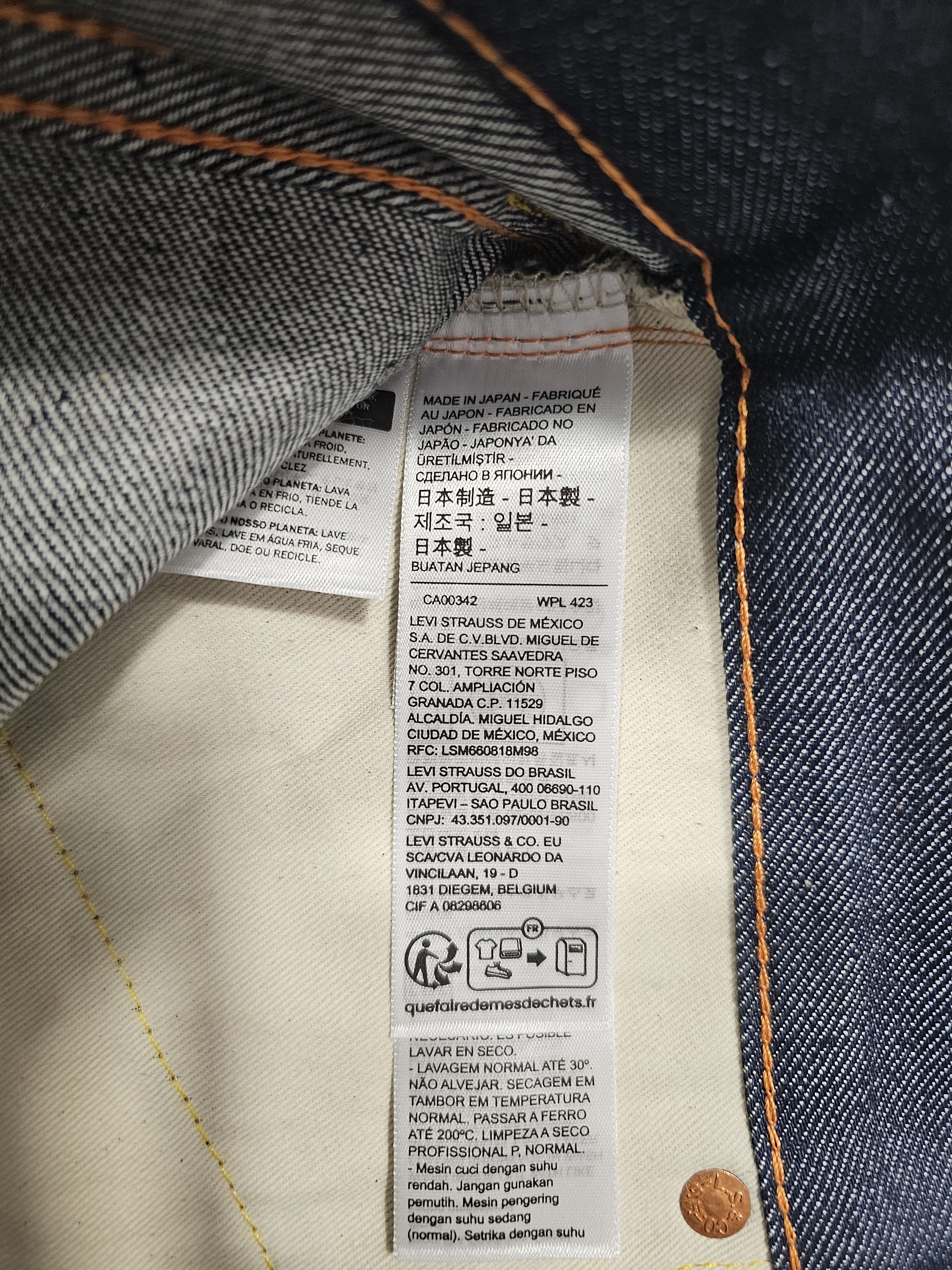 Levi's Vintage Clothing Levi's Vintage Clothing 1950's 701 Big E Selvedge Japan Made Size 27" / US 4 / IT 40 - 10 Thumbnail