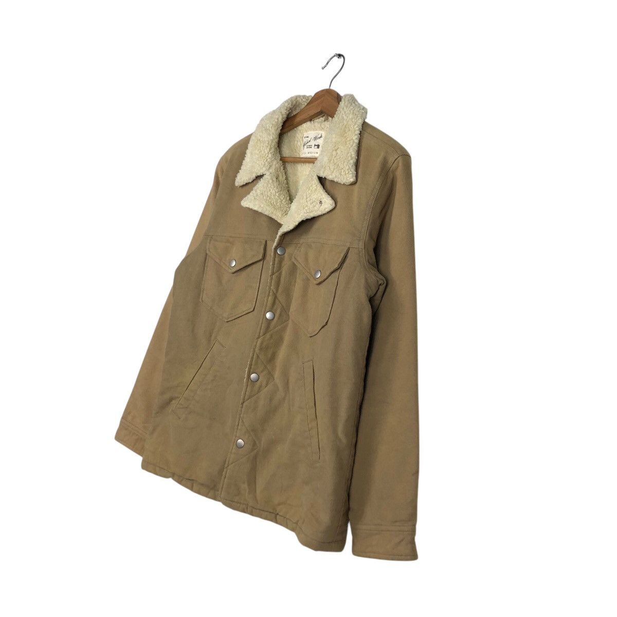 Japanese Brand × Vintage 📌Global Work Chore Biker Jacket Double Collar Issey Miyake Size US M / EU 48-50 / 2 - 3 Thumbnail