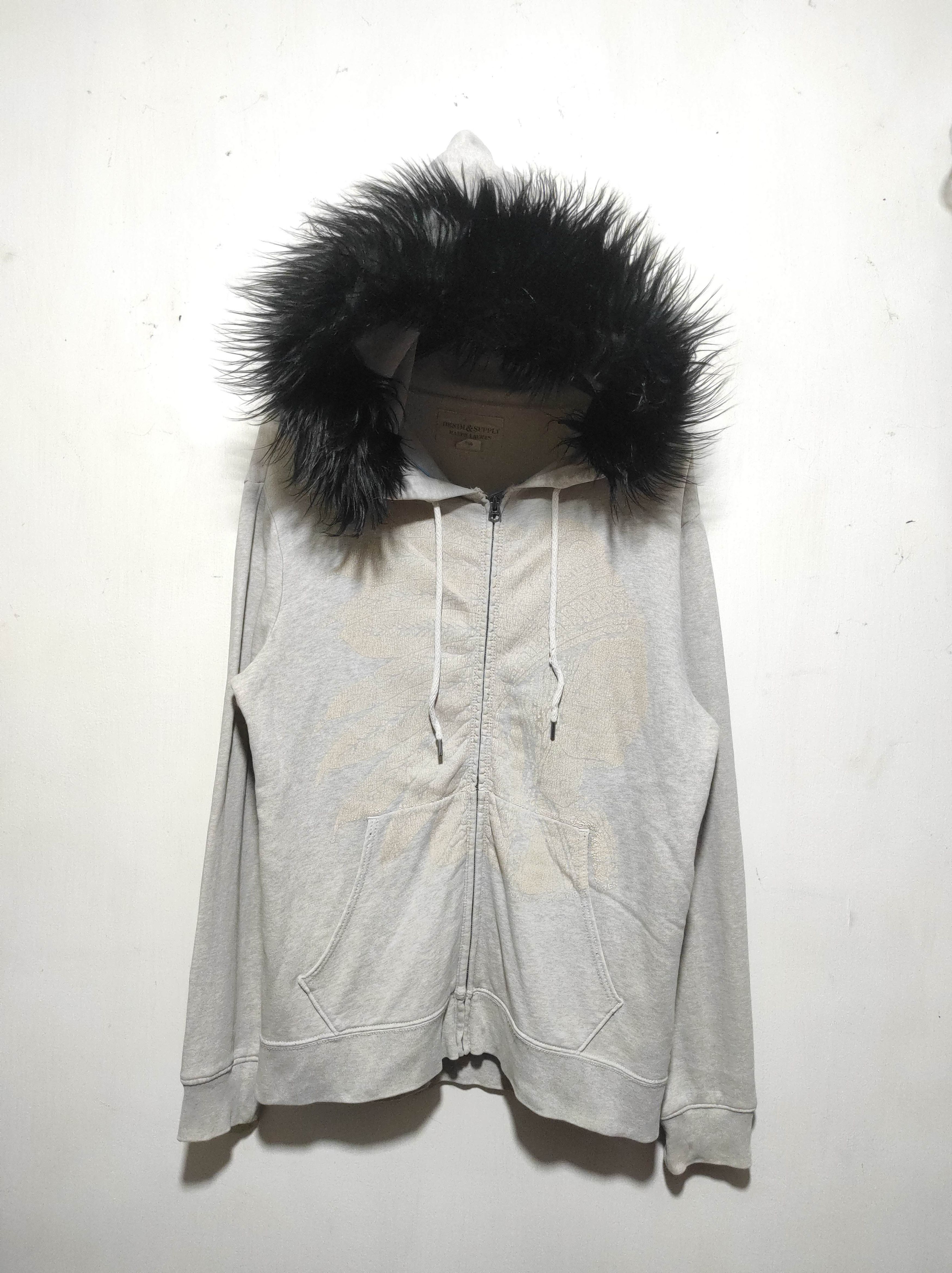 Denim & Supply Ralph Lauren Denim & Supply Ralph Lauren Zip Fur Hoodie LGB style Size US M / EU 48-50 / 2 - 2 Thumbnail