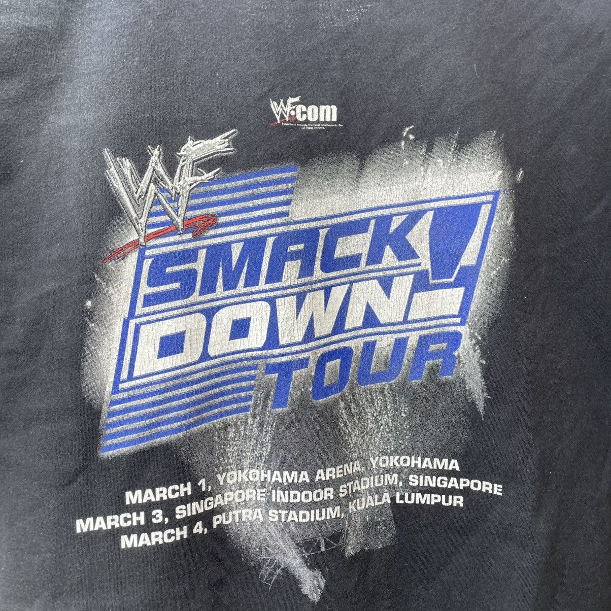 WWF 🔥Vintage WWF Smack Down The Rock Promo Wresting Tee Size US L / EU 52-54 / 3 - 4 Thumbnail