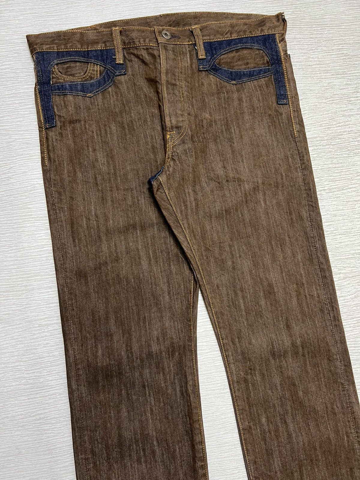 Kapital Kapital - Cinch Back Pocket Detailing Denim Jeans Size US 34 / EU 50 - 4 Thumbnail