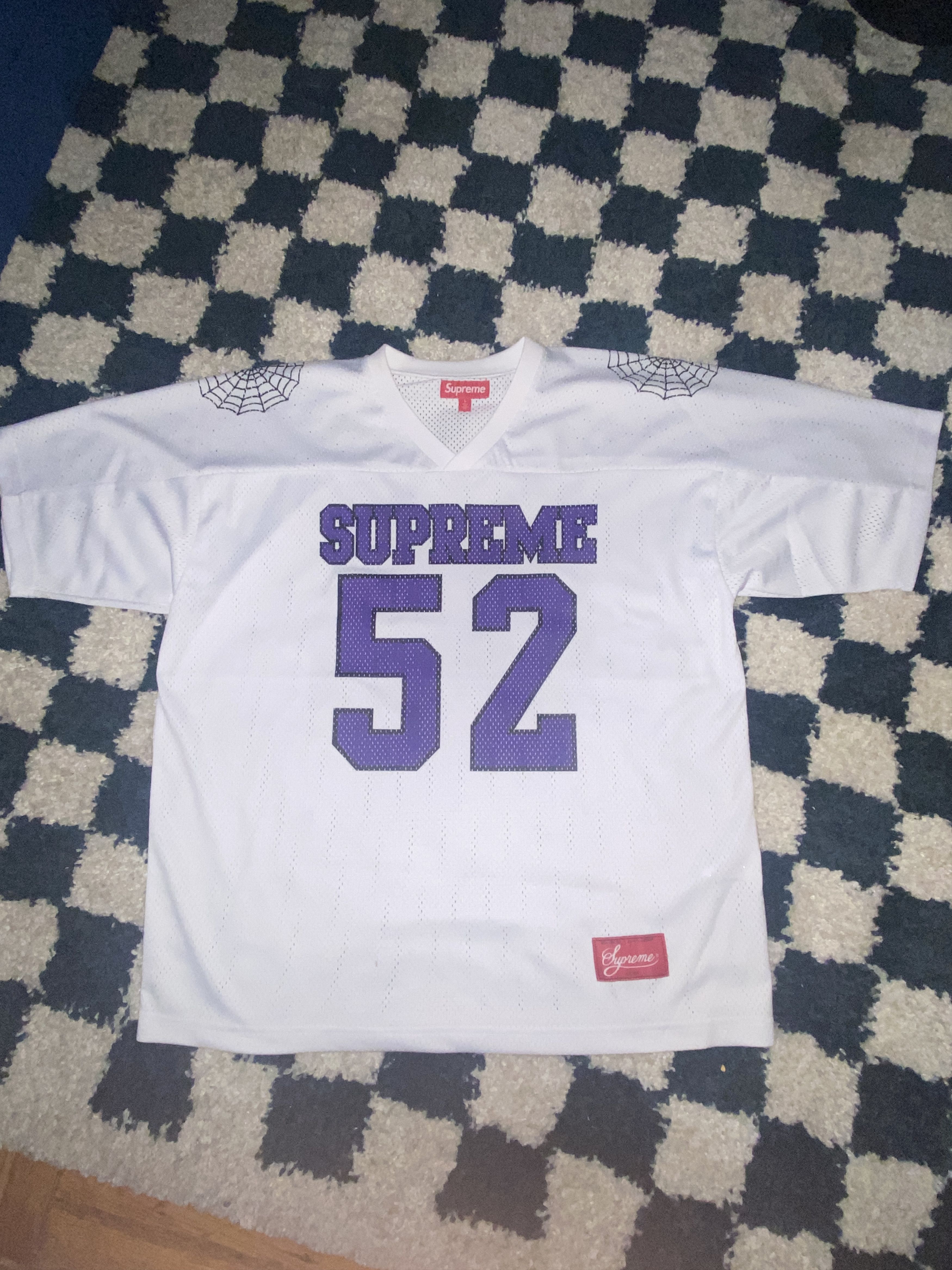 Supreme Spiderweb Football Jersey | Grailed