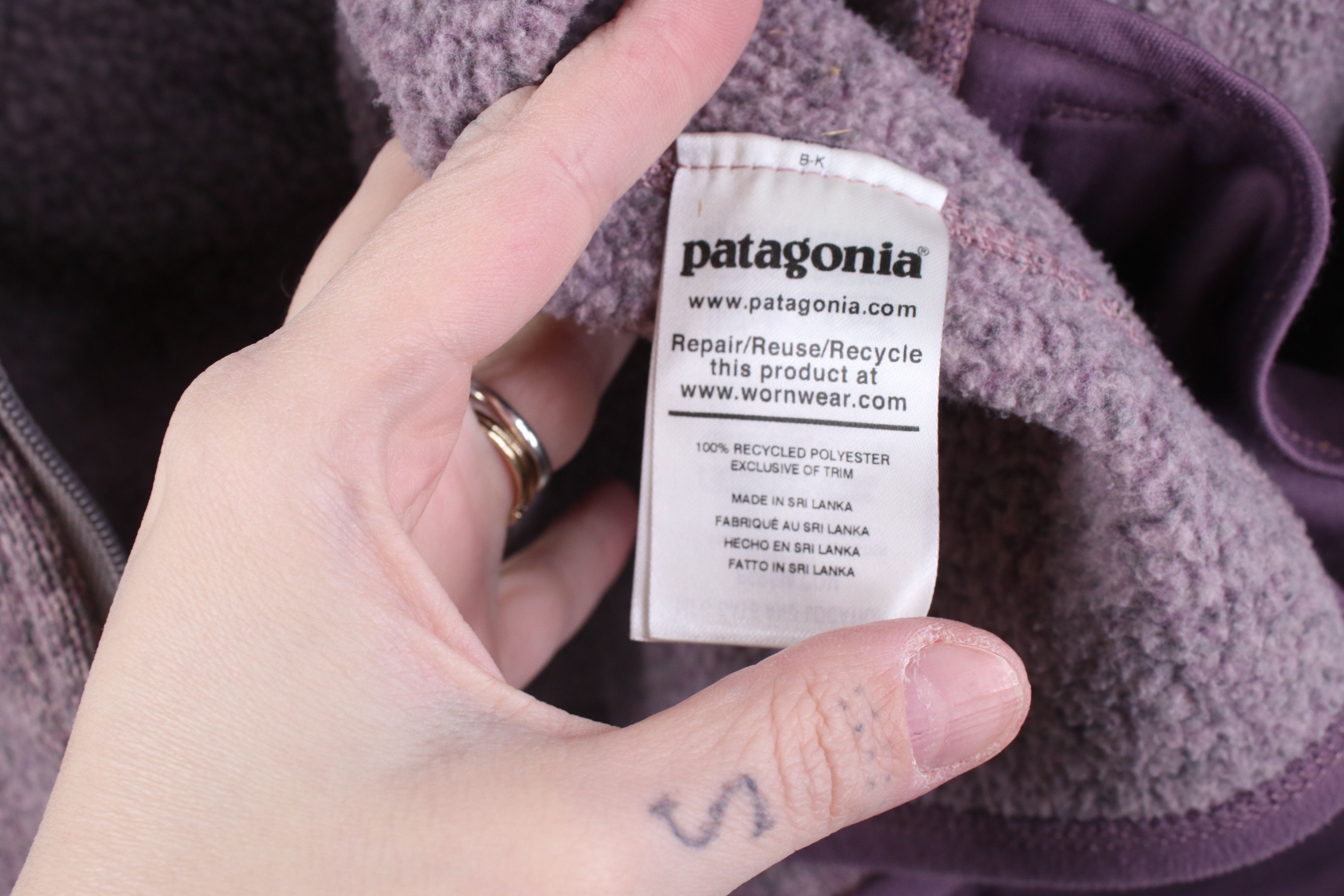 Patagonia Patagonia Out Better Sweater Full Zip Jacket Heather Purple Size L / US 10 / IT 46 - 11 Thumbnail