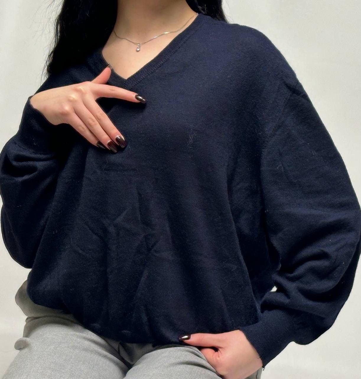 Yves Saint Laurent 1990 era Yves Saint Laurent Wool Oldmoney Luxury Sweater Size M / US 6-8 / IT 42-44 - 2 Thumbnail
