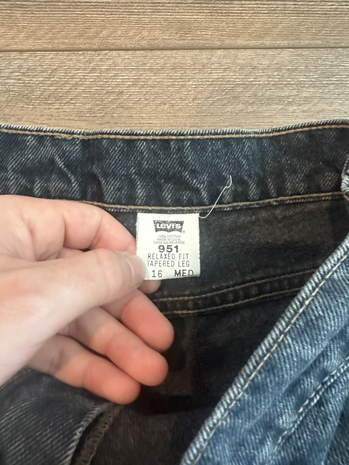 Levi's Vintage Clothing Vintage 1996 Orange Tab 951 Levi’s Relaxed Fit Denim Jeans Size US 32 / EU 48 - 5 Thumbnail